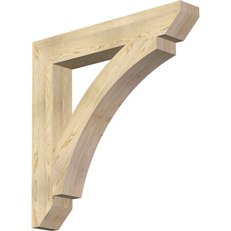 Ekena Millwork Thorton Slat Rough Sawn Bracket, Douglas Fir, 6"W x 40"D x 40"H BKT06X40X40THR06RDF